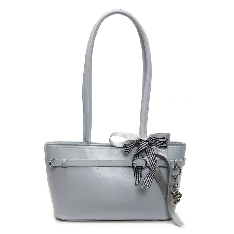 Cherry Picnic Ribbon Baguette Bag