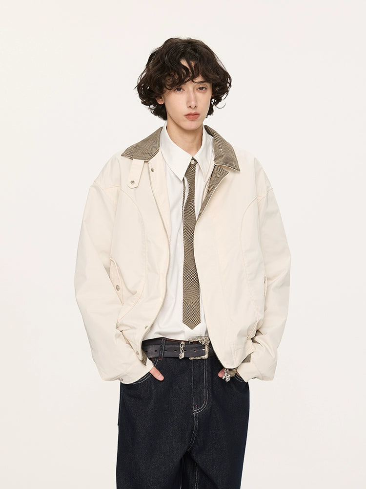 Harrington Jackets with Plaid Lining