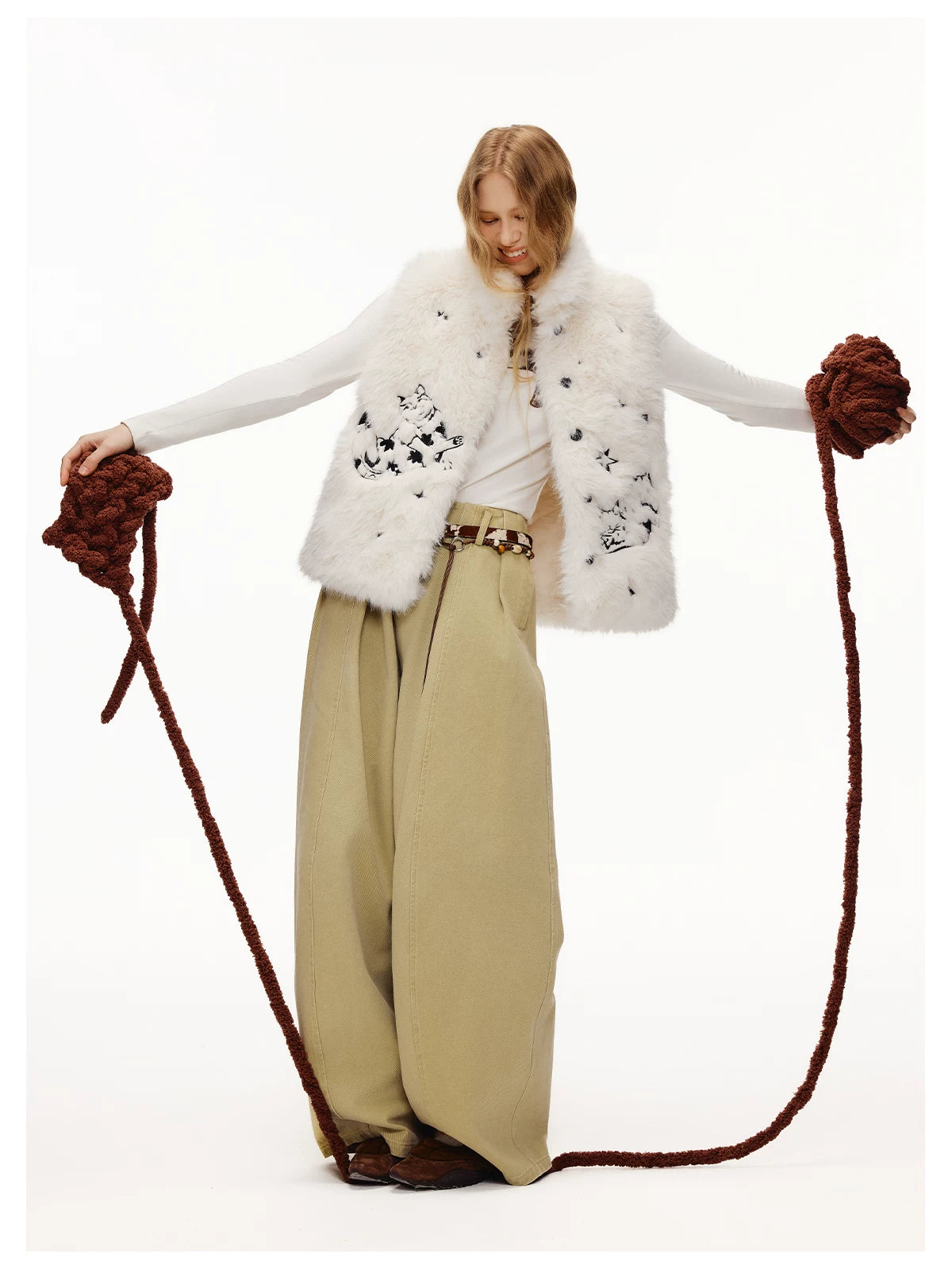 Storybook Stable Wide‑Leg Trousers