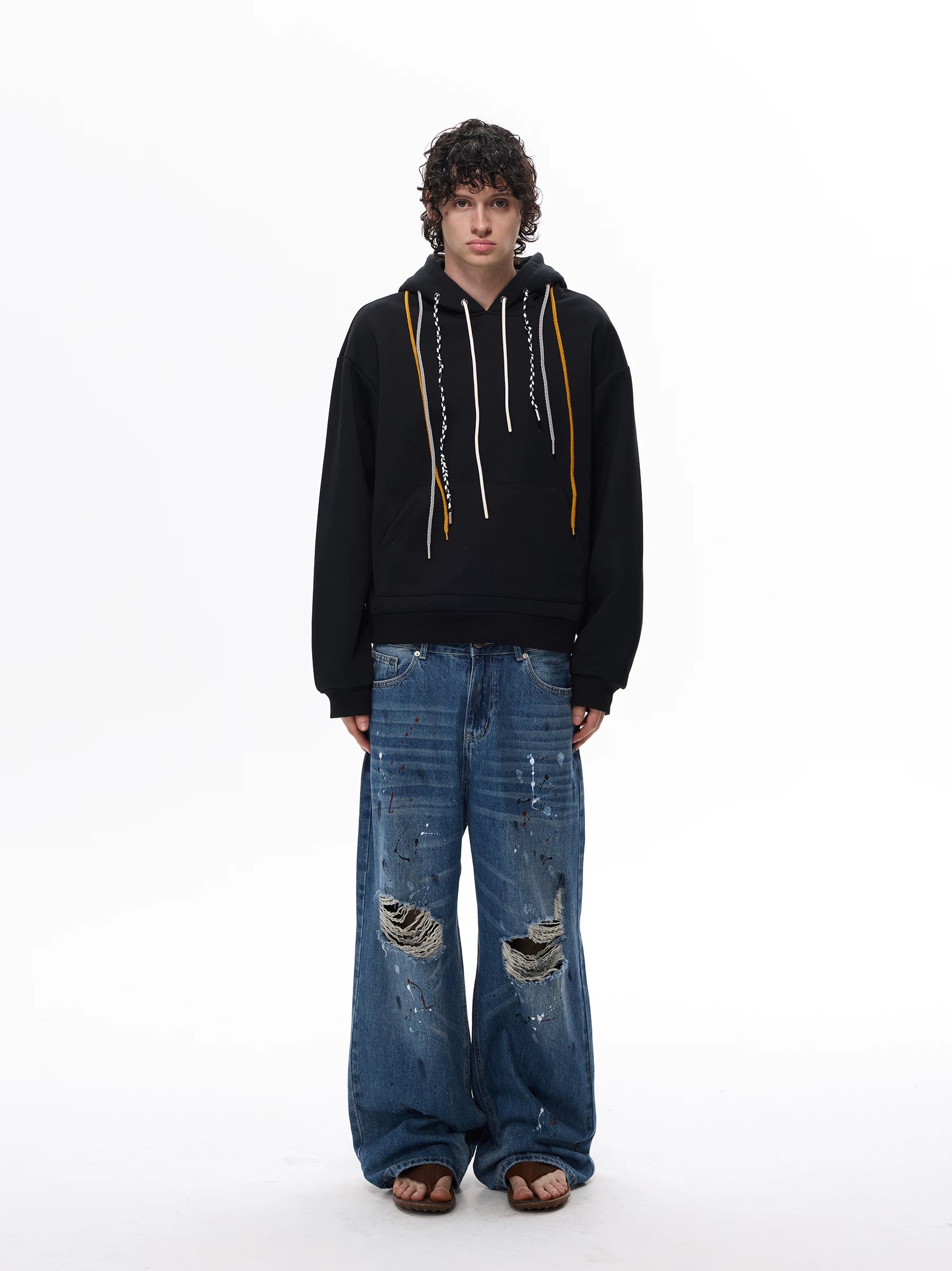 Tri‑Cord Pop Hooded Sweatshirt