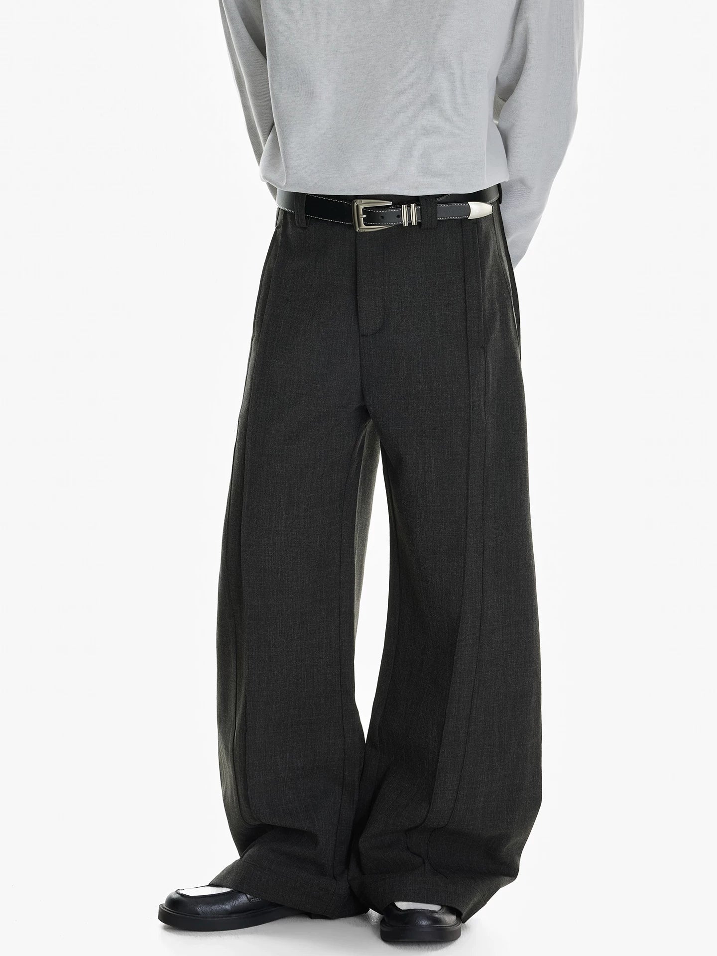 Drape Tailored Wide‑Leg Trousers