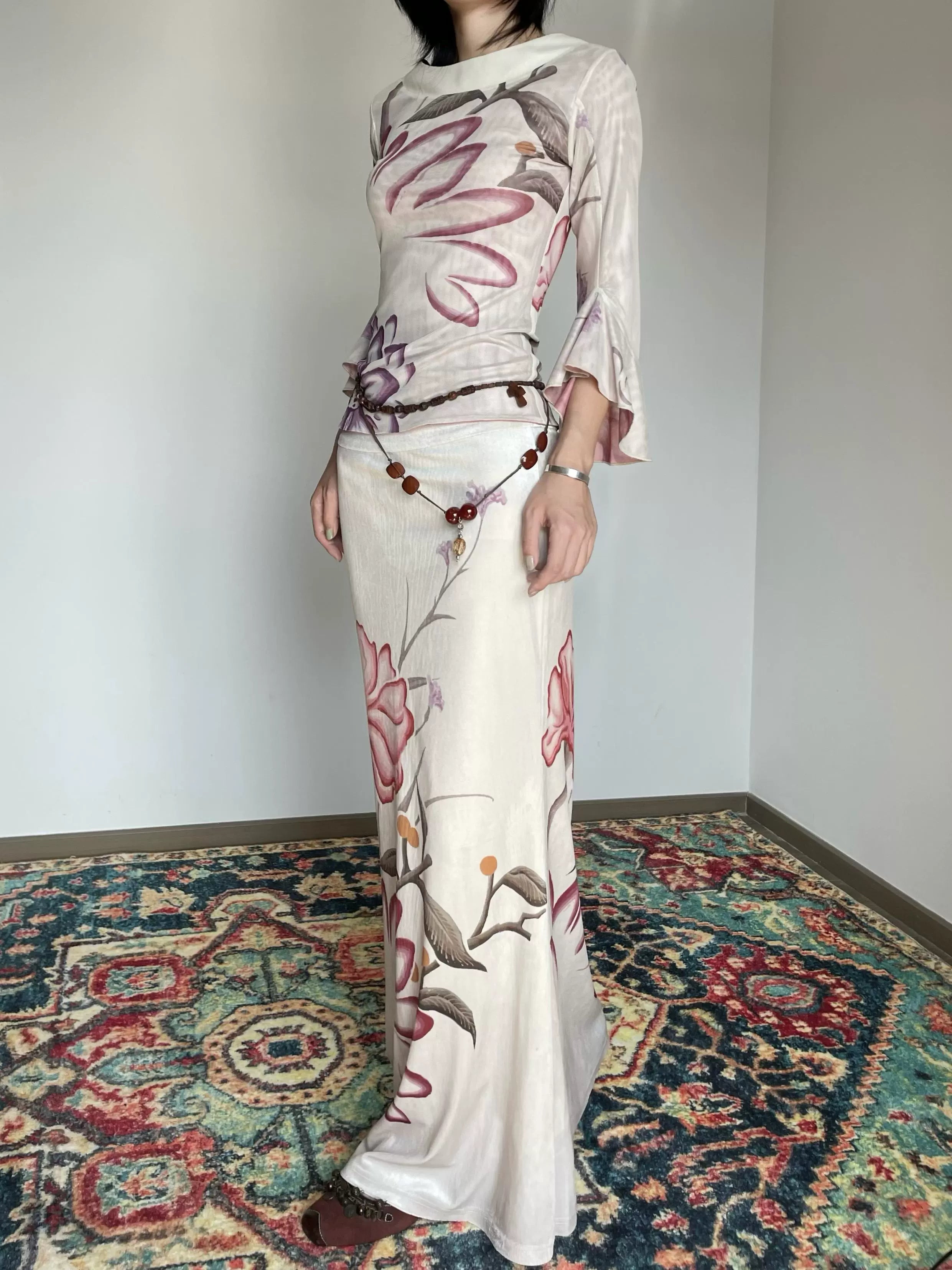 Lotus Bell Sleeve Top