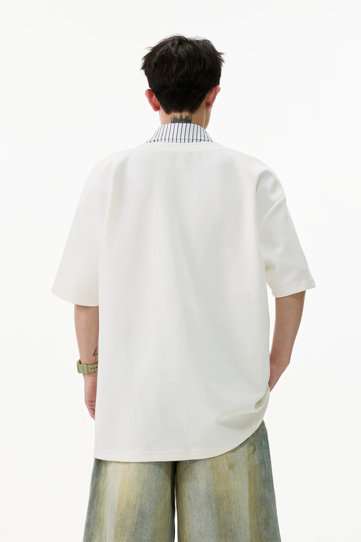 Layered Plunge Popover Polo