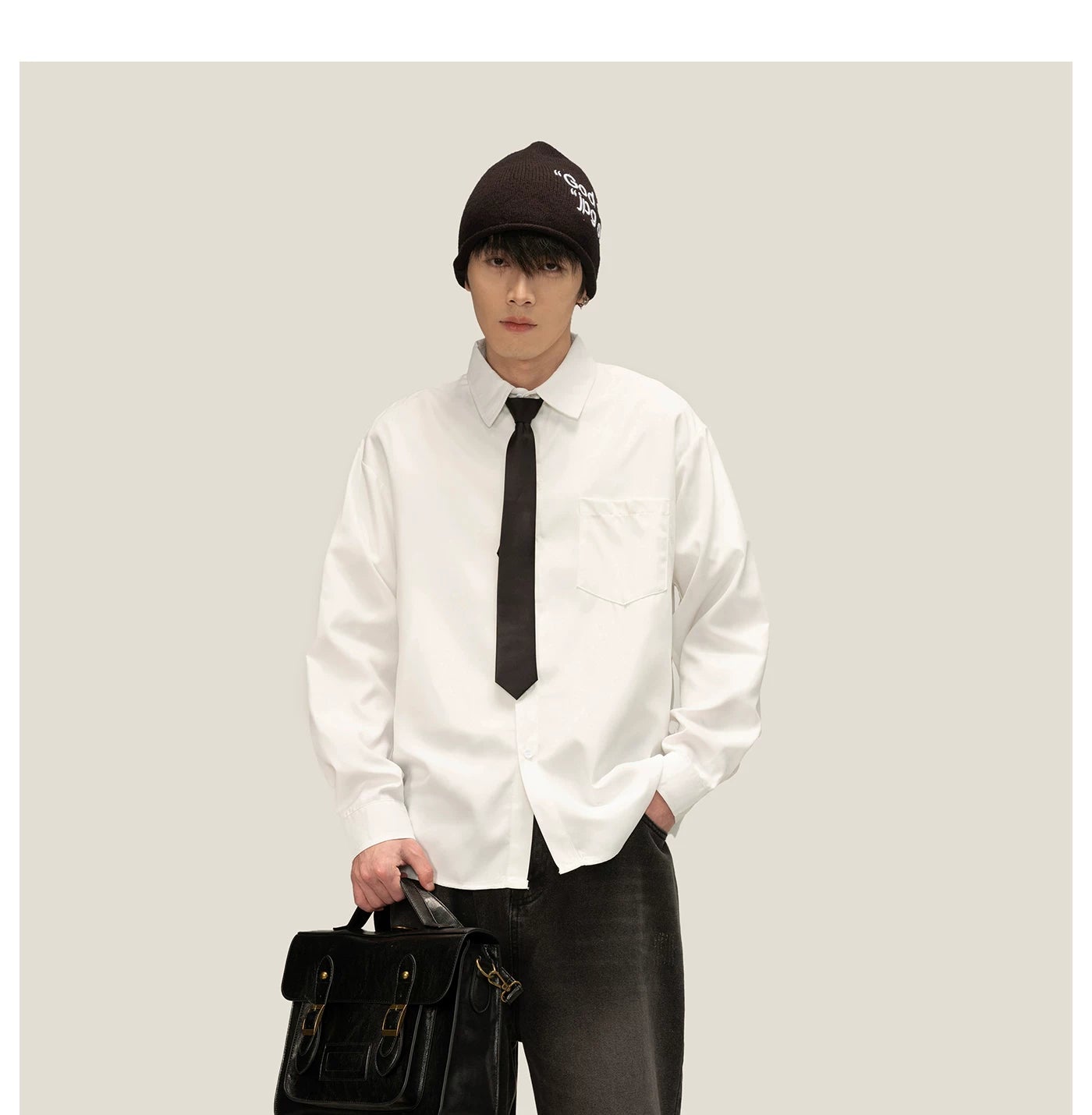 Pixel Verse Oversized Oxford Shirt