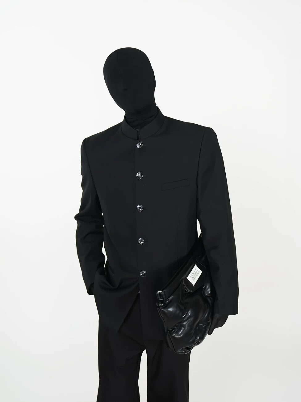 Obsidian Column Mandarin Blazer