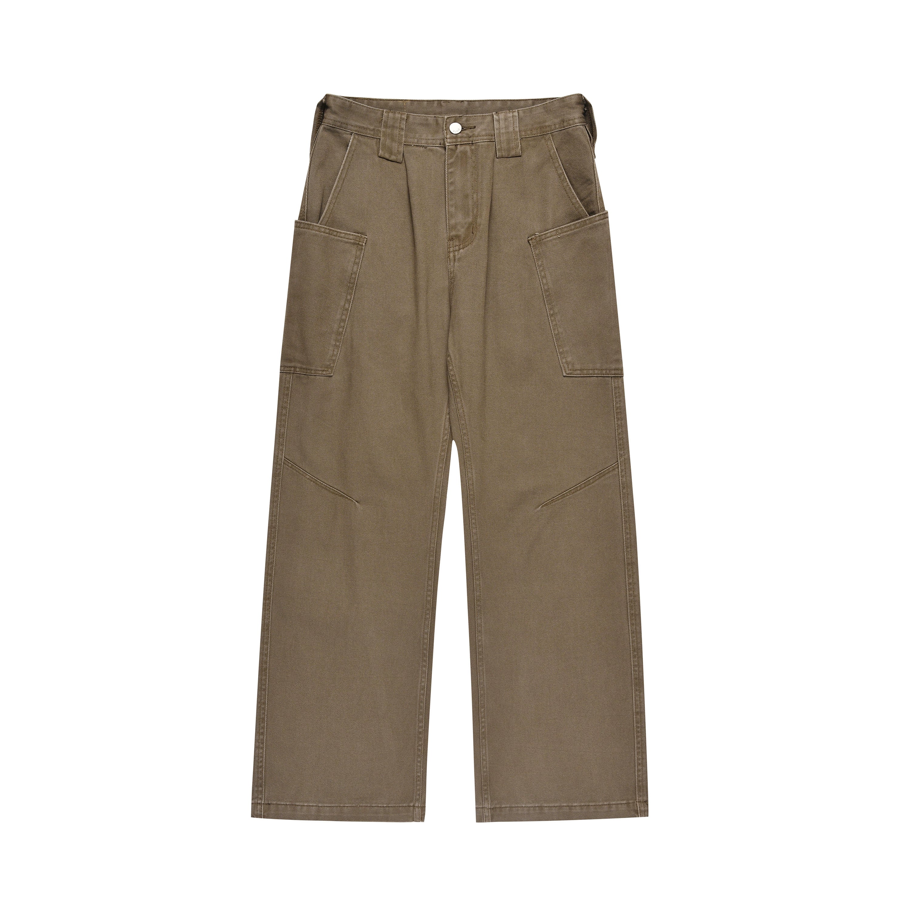 Obsidian Cargo Wide‑Leg Pants