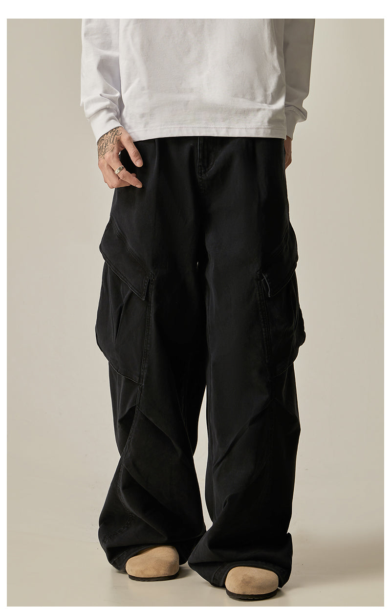 Olive Wide Leg Combat Pants