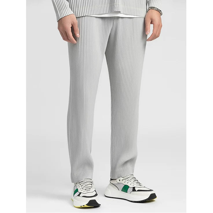 Frostline Pleated Straight-Leg Trousers
