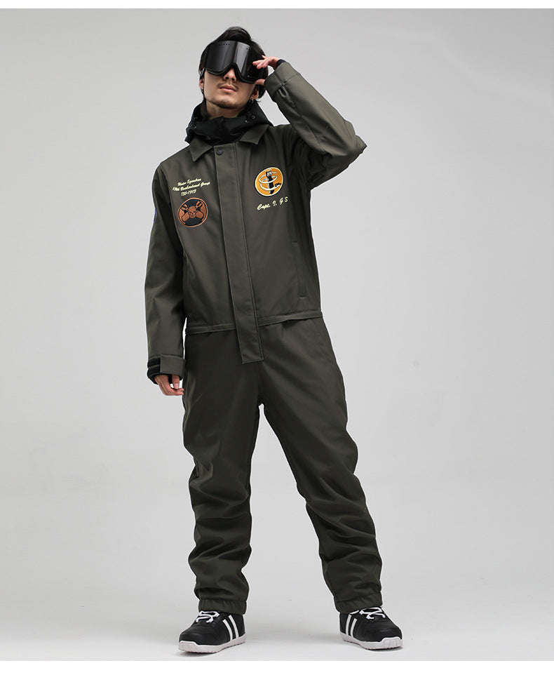 Monochrome Tactical Utility Snowboard Jumpsuit