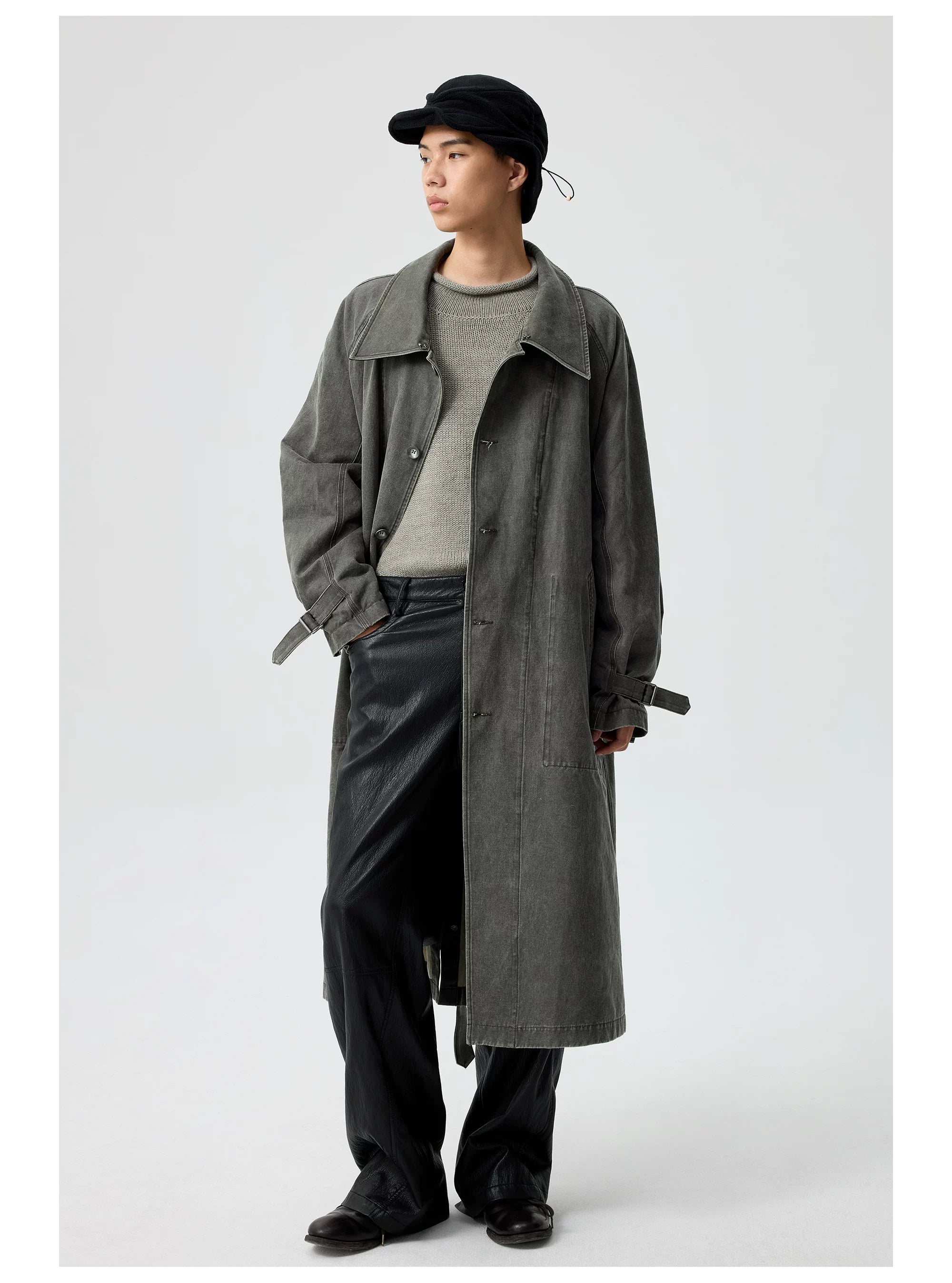 Noirline Wide-Leg Leather Pants