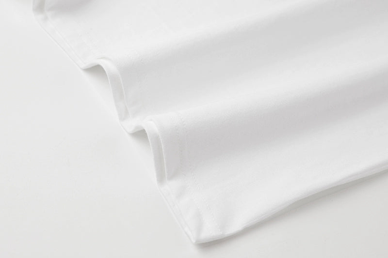 Weißes Langarm-T-Shirt