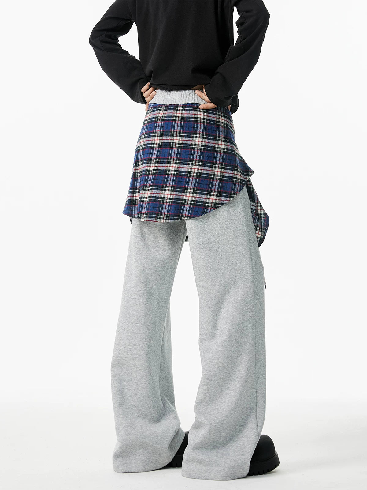 Flannel Wrap Hybrid Jogger Pants