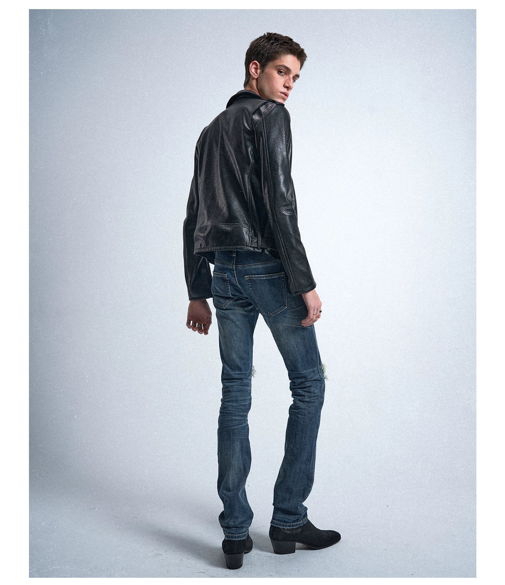 Multi‑Wear Black Moto Trench Coat