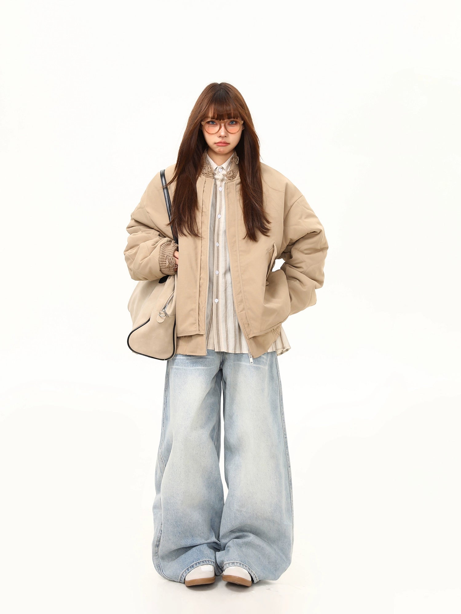 Sahara Breeze Oversized Bomber Jacket