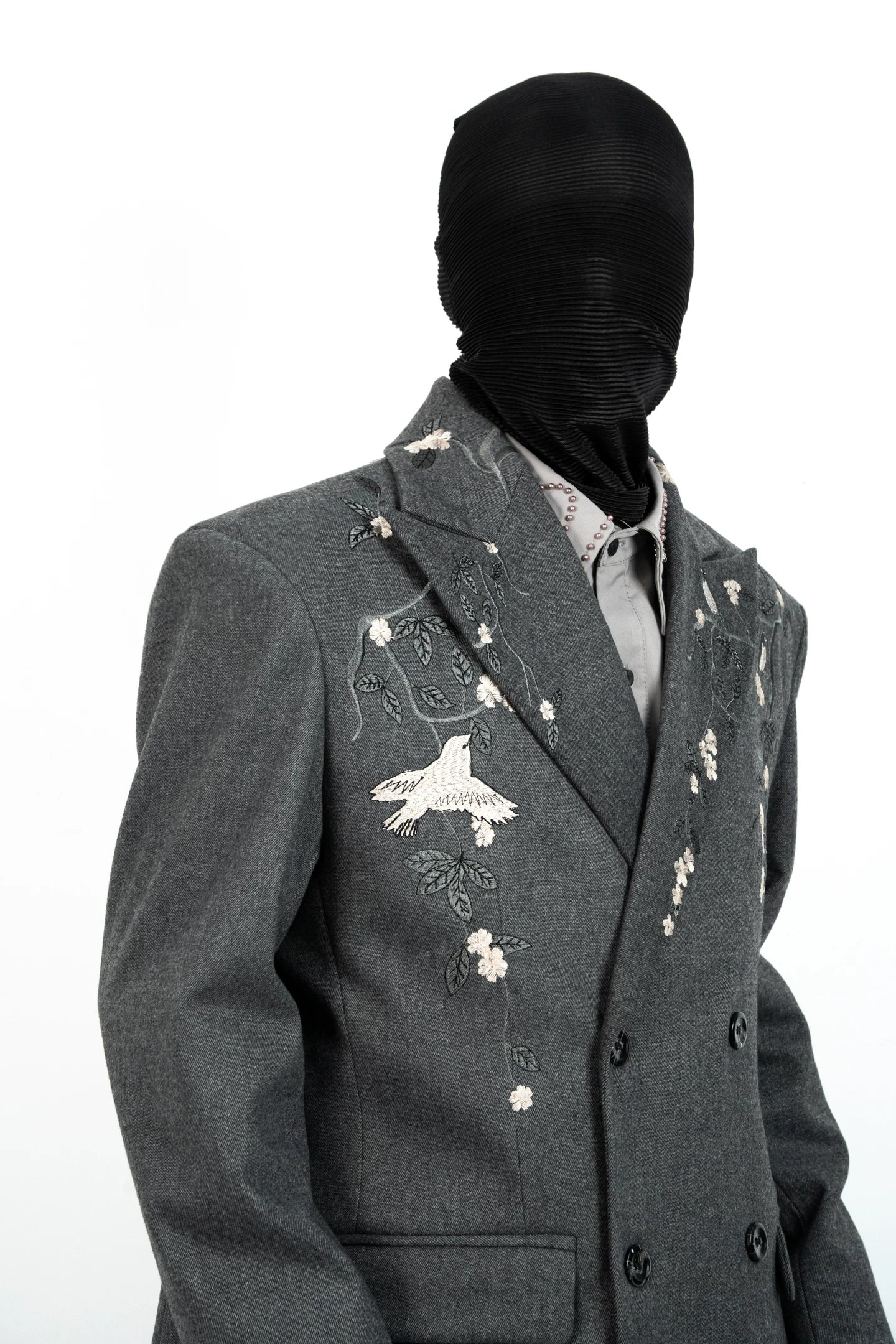 Midnight Aviary Embroidered Power Jacket