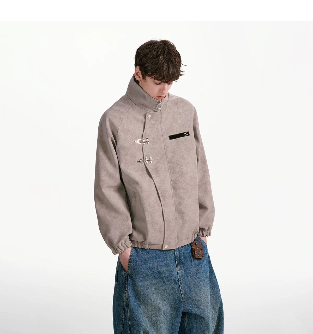 Cinderlock Buckle High‑Neck Jacket