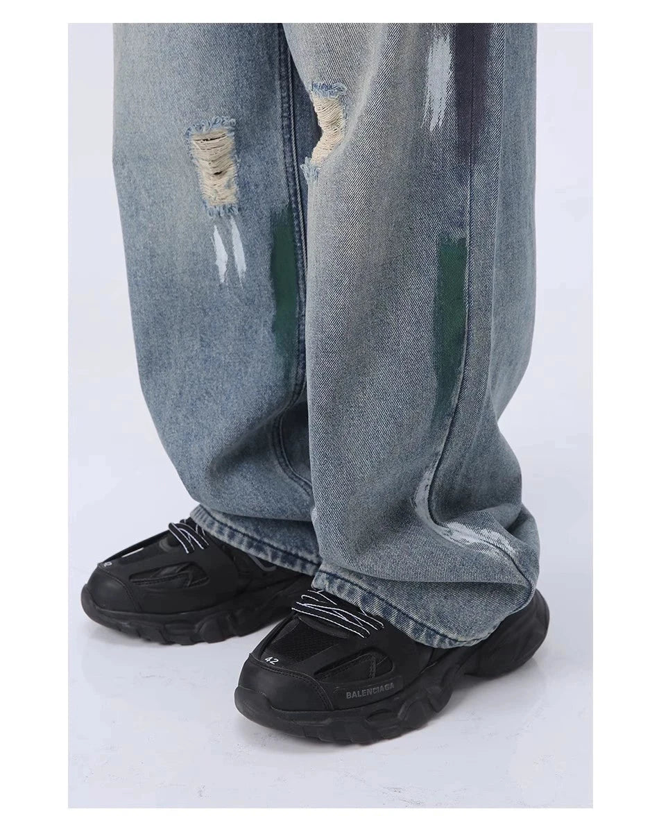 Voguo Relay Jeans de patas anchas ingeniosas