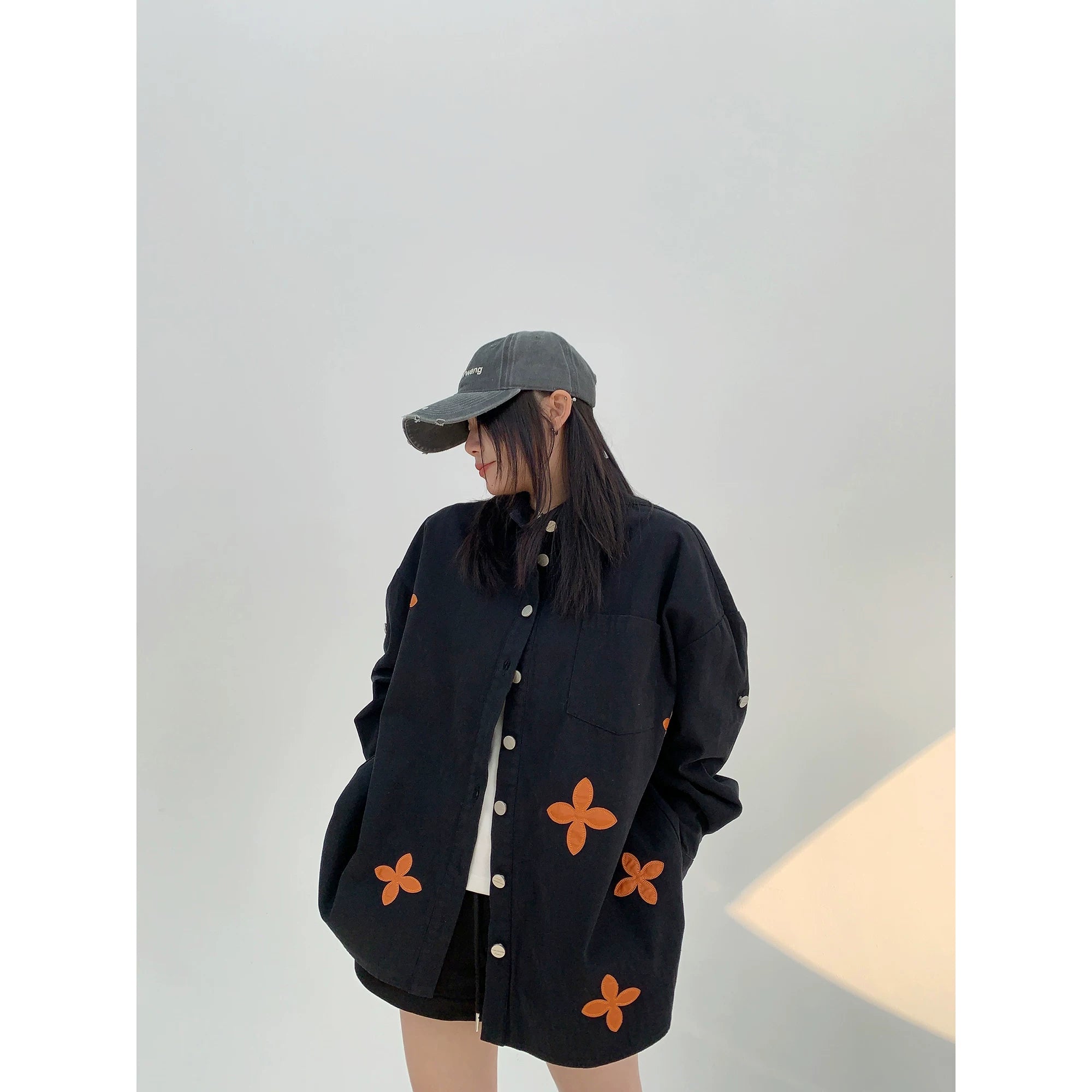 Olive Bloom Button Shirt