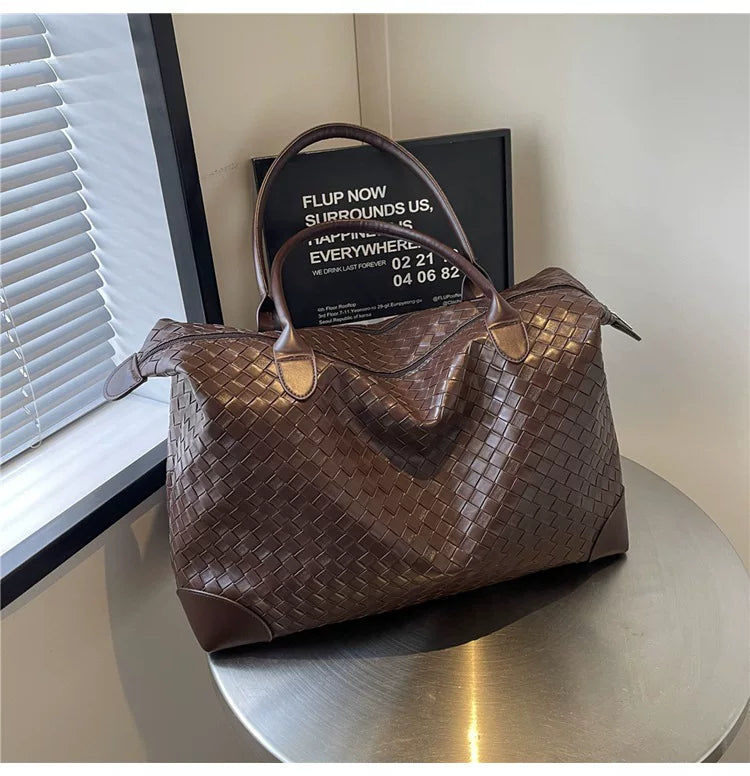 Meridian Woven Weekender Tote