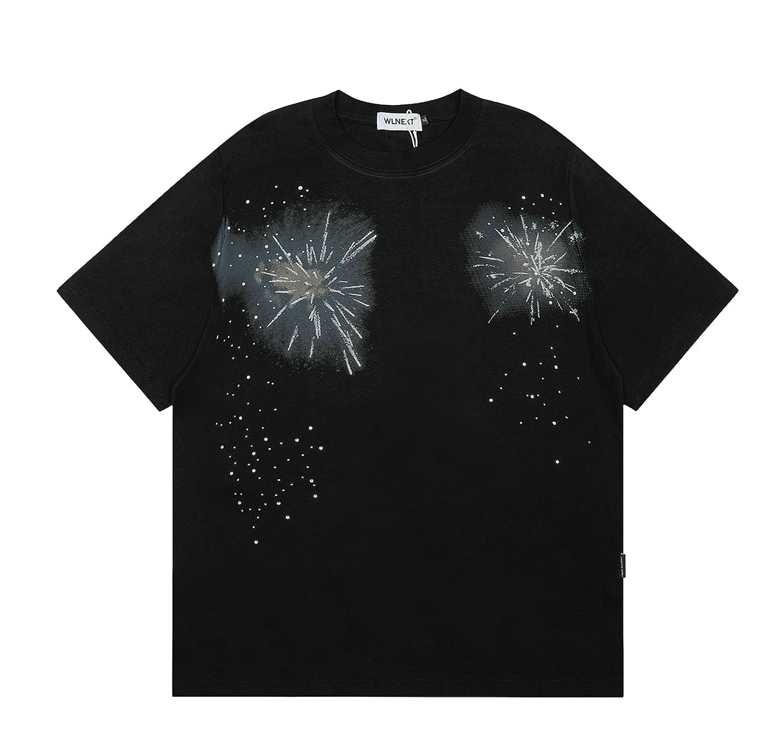 Fireworks Print T-Shirt