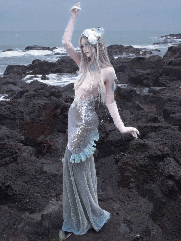 Polarized Gown Mermaid Dress