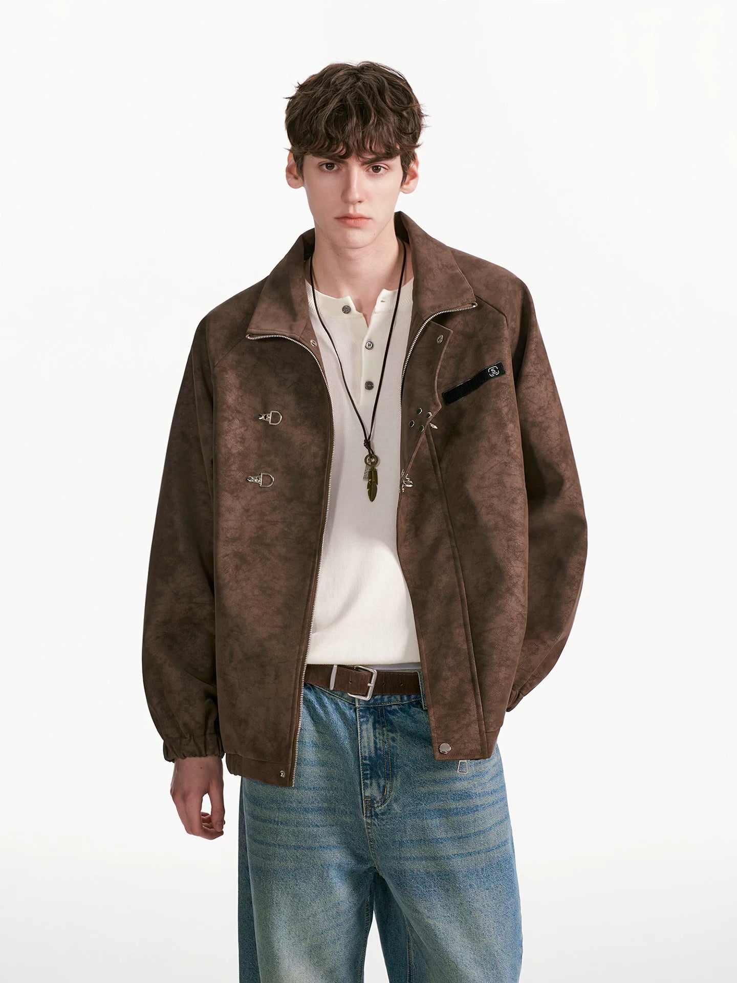 Cinderlock Buckle High‑Neck Jacket