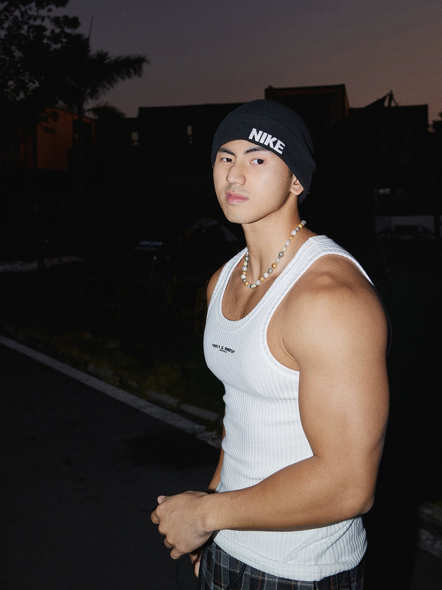 Ribbed Logo Tank Top