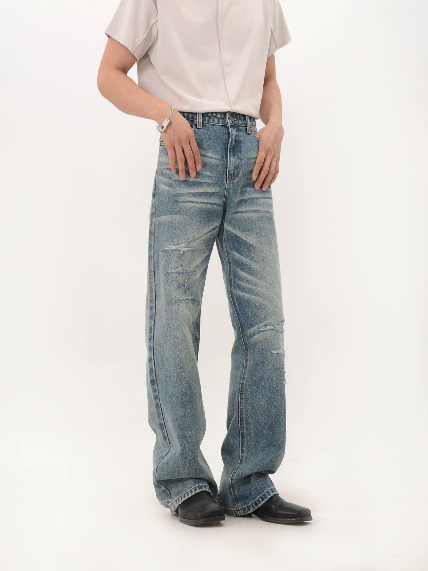 Faded Rift Wide Denim