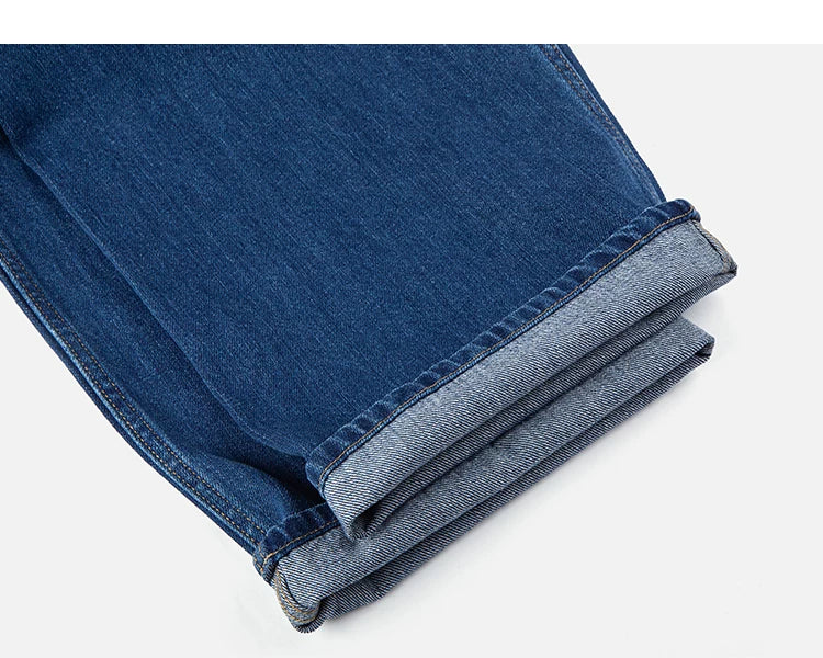Deep Indigo Wide-Leg Jeans