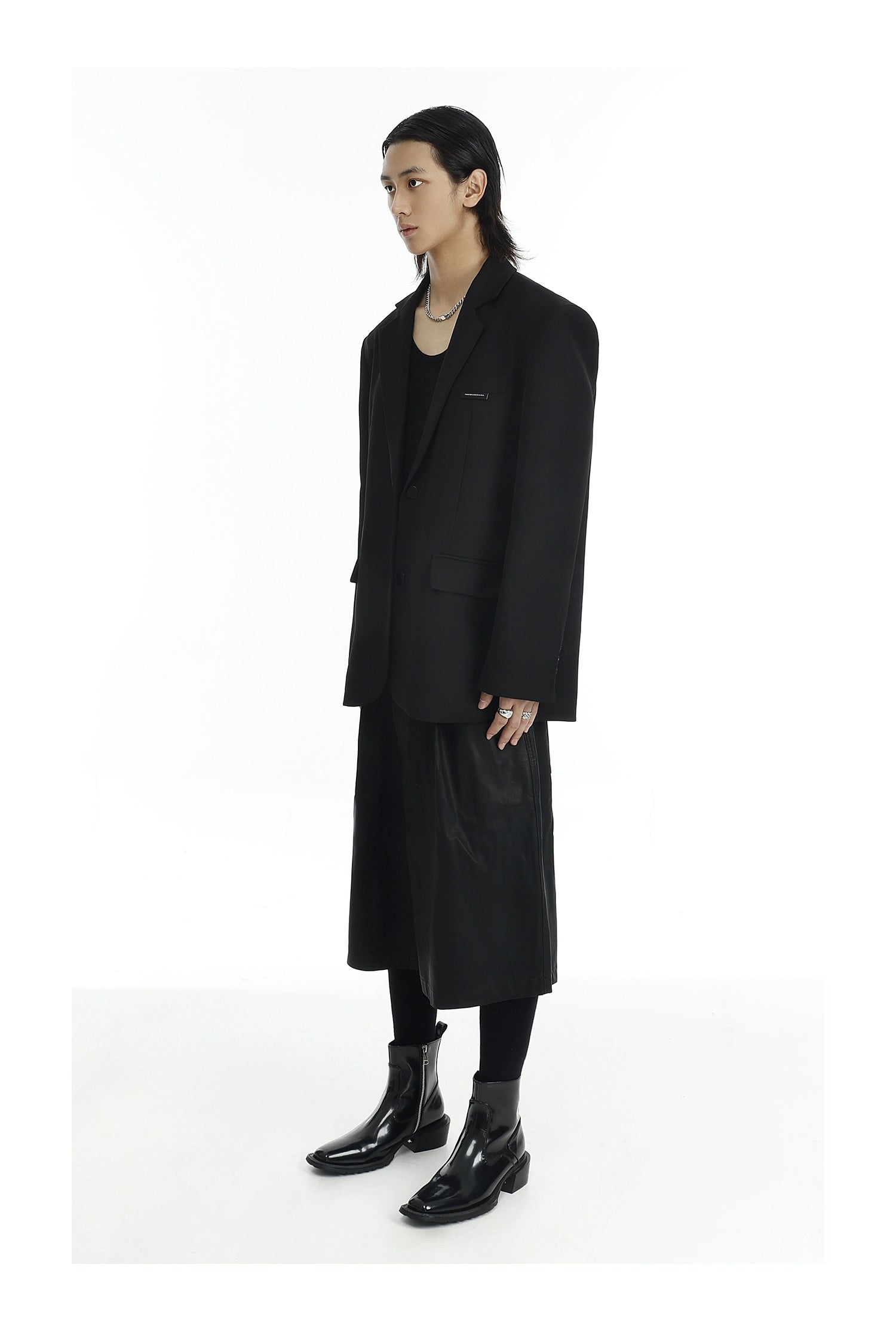 Classic Black Two Button Blazer