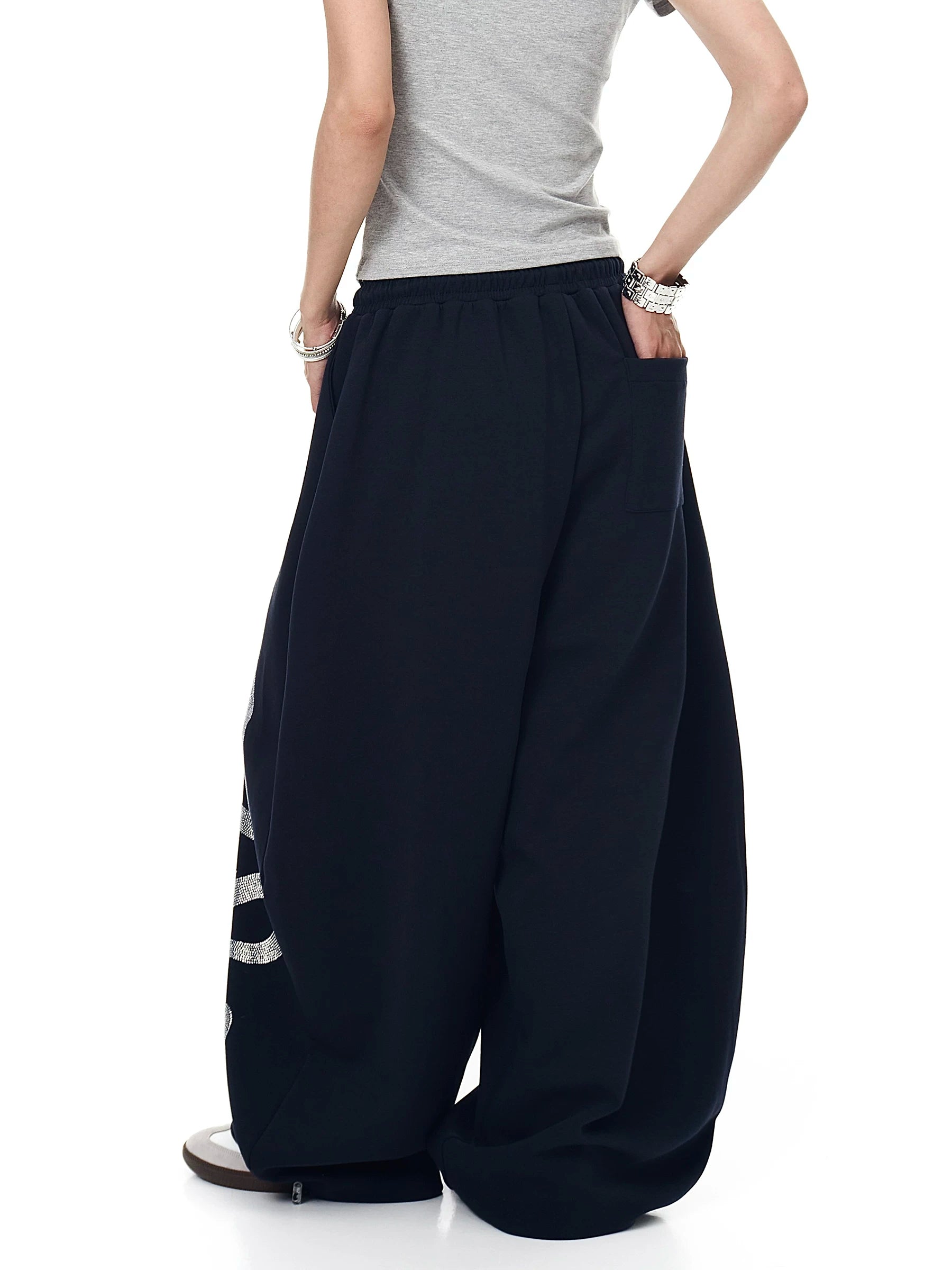 Lunar Serpent Halo Fleece Sweatpants