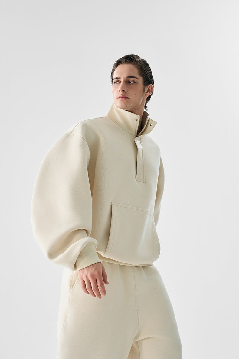 Oversize Minimalist Fleece Lounge Sweatshirt and Pants Setup