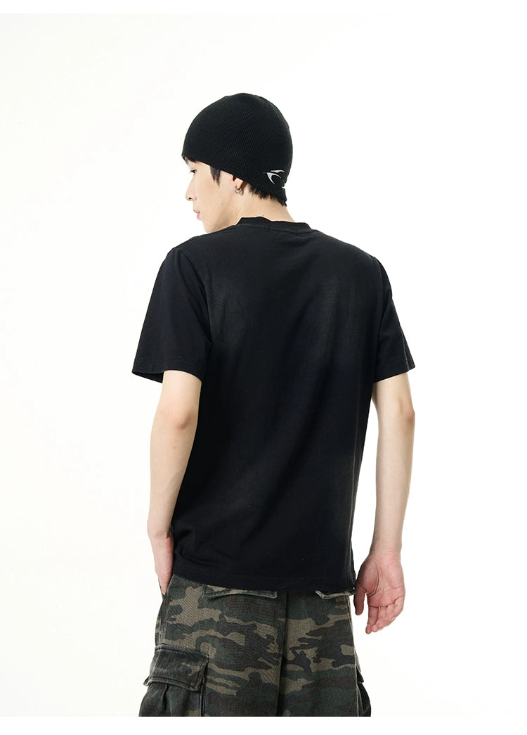 Sporty Sleeves Graphic Oversized T-Shirt