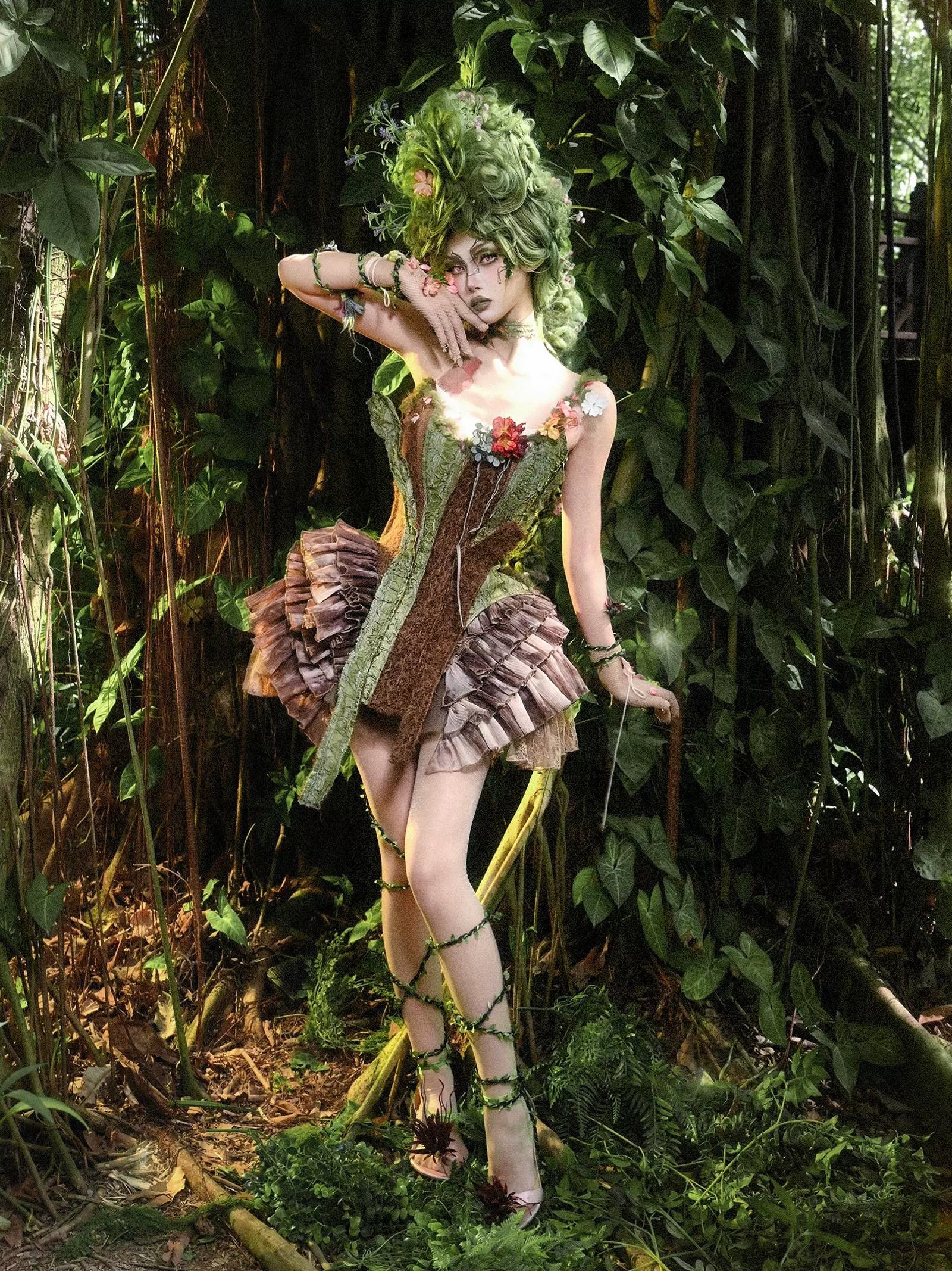 Steampunk Ruffle Corset