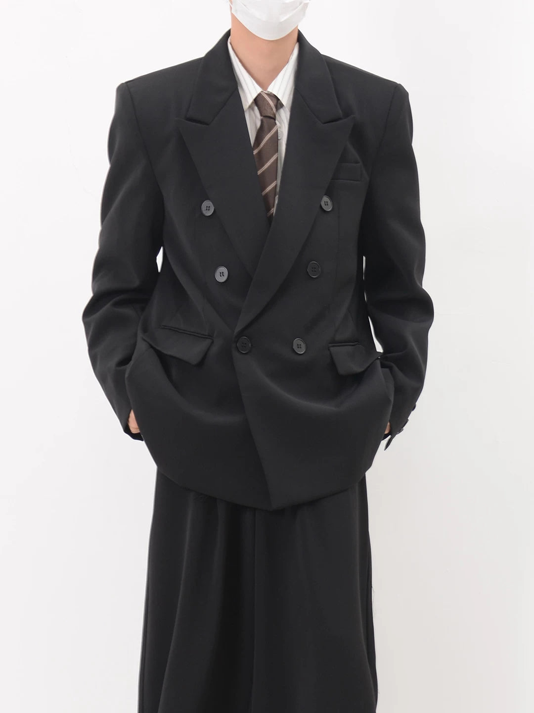 Oversized Trendy Silhouette Double Breasted Blazer