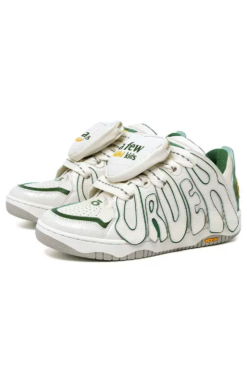High-Top Sneakers White Green
