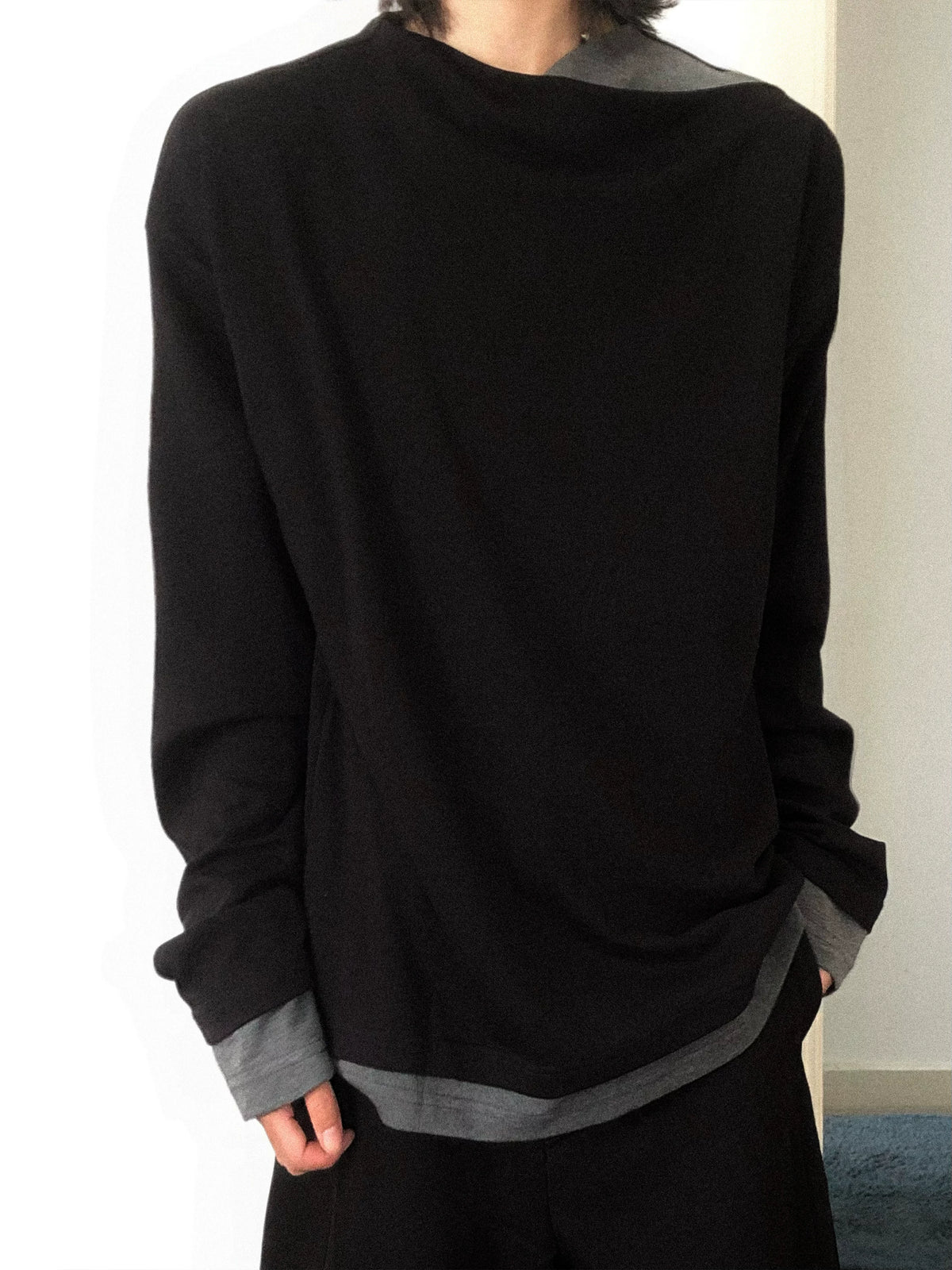 Nox Layered Crewneck Sweater