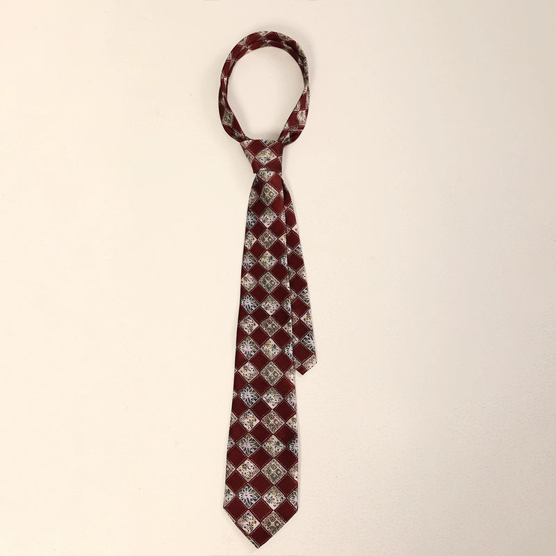 Vintage Patterned Necktie