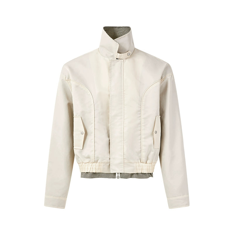 Harrington Jackets with Plaid Lining