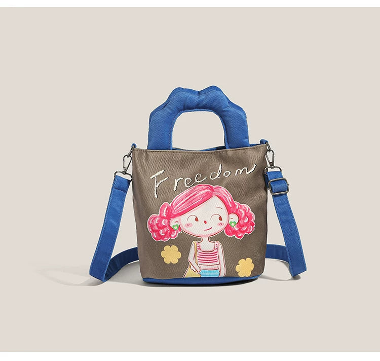 Giggles & Bows Cartoon Tote