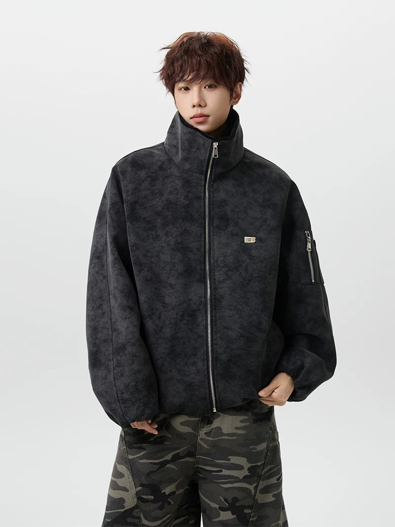 Aviator Sherpa-Lined Jacket