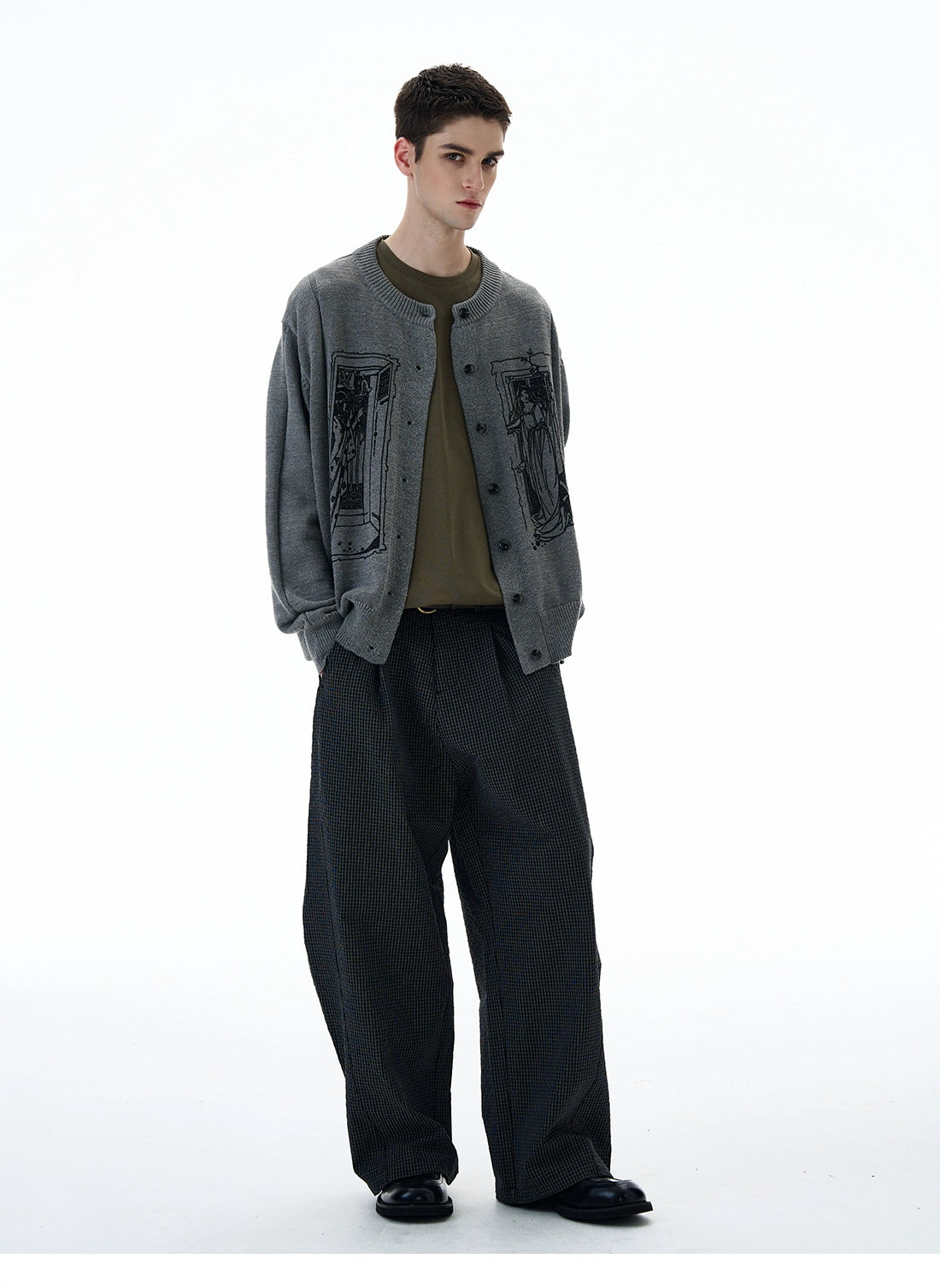 Tarot Window Graphic Knit Cardigan