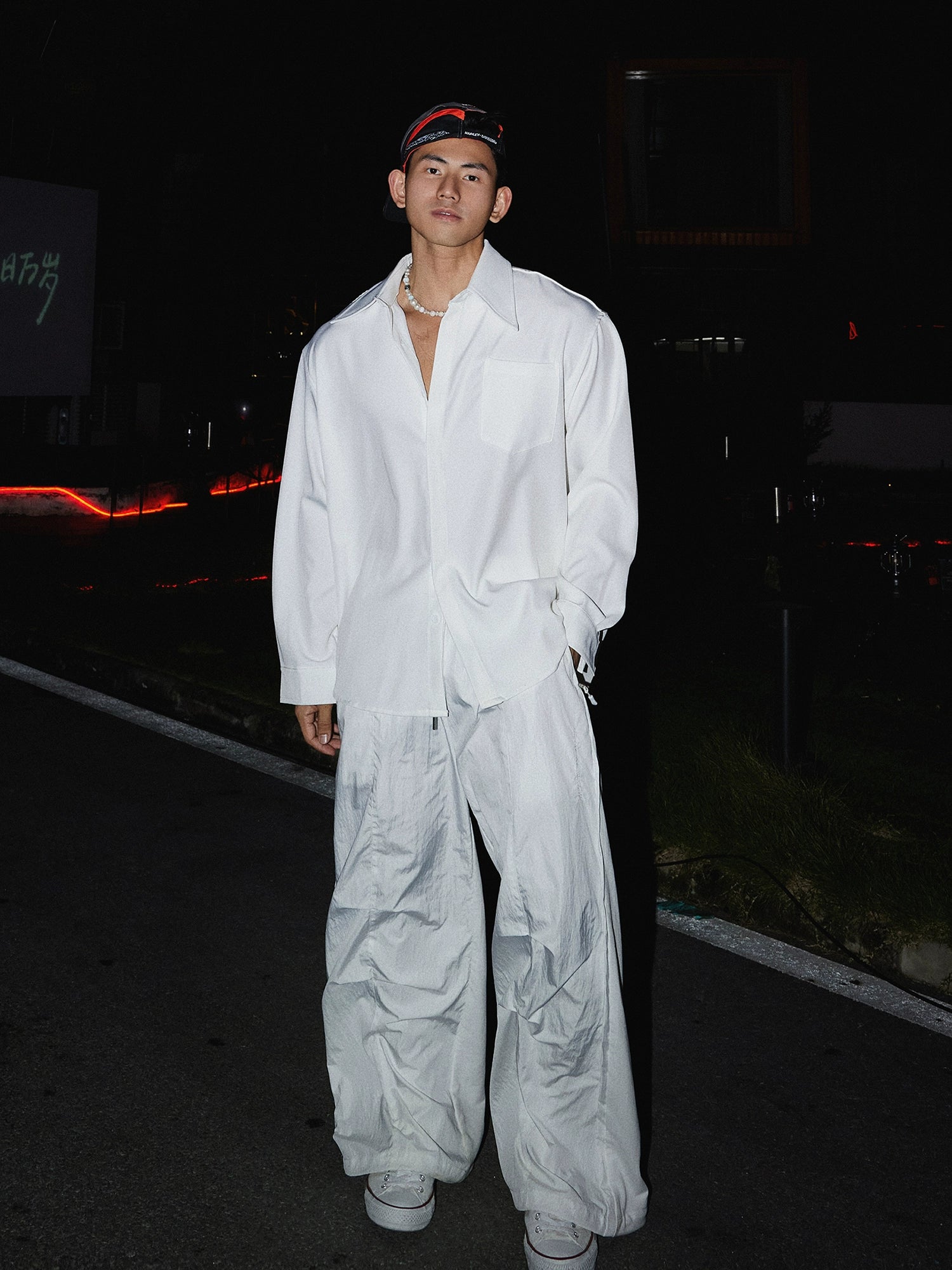 Classic White Oversized Dress Shirt