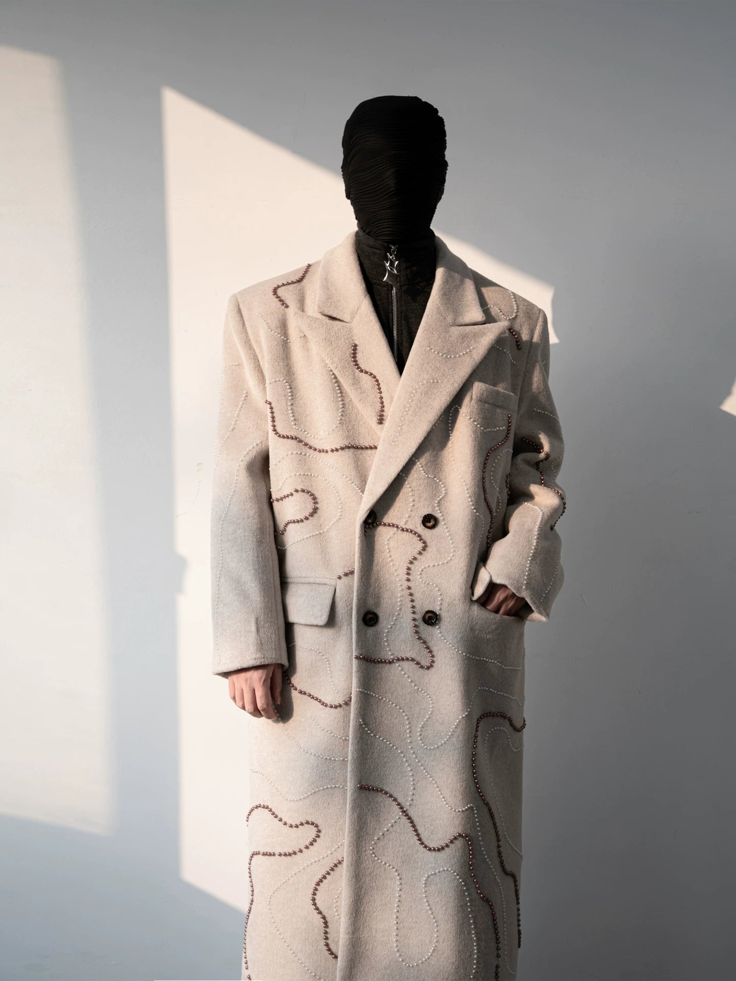 Sandstone Topograph Stitch Coat