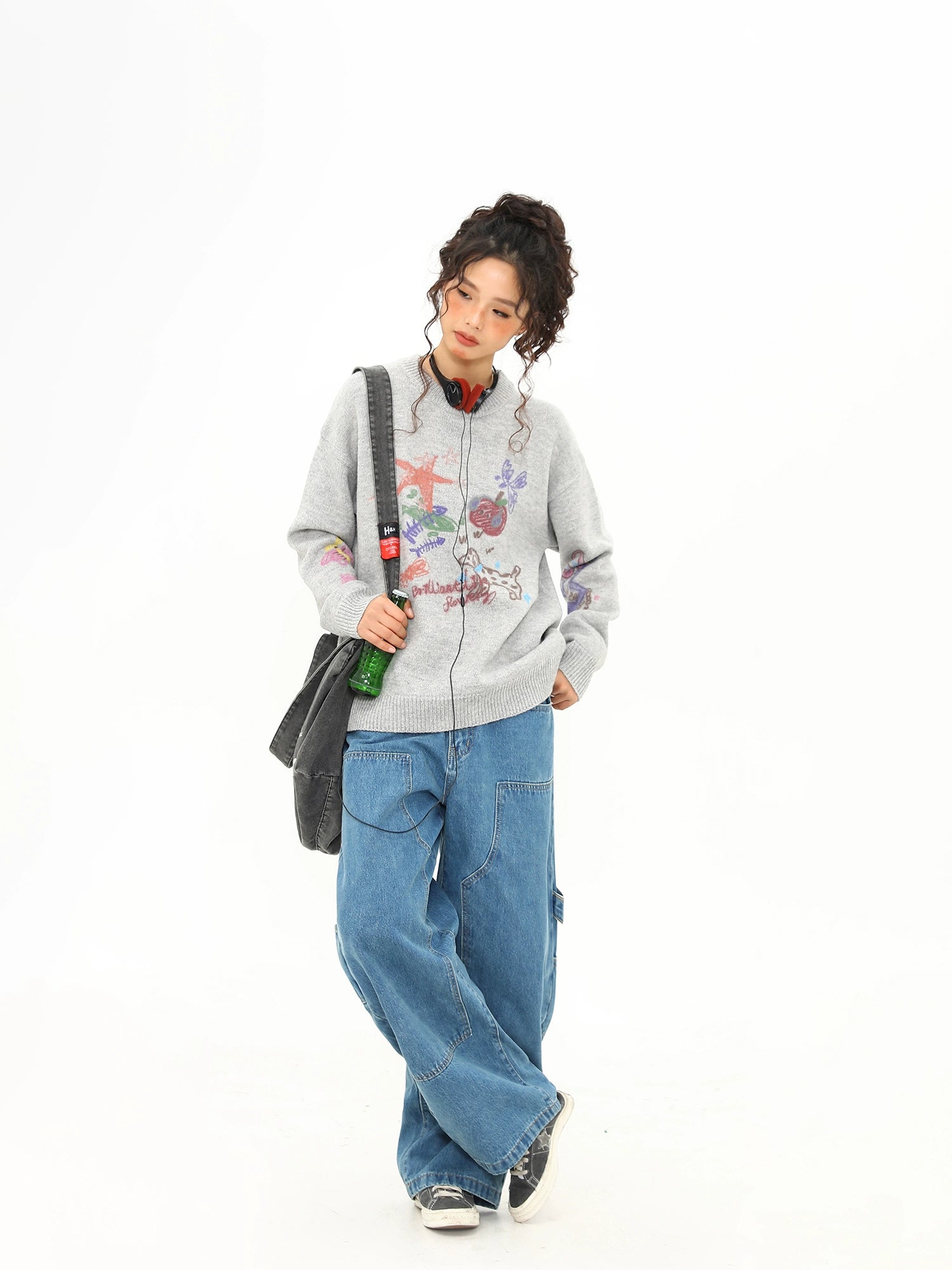 Doodle Daydream Puppy Knit Sweater