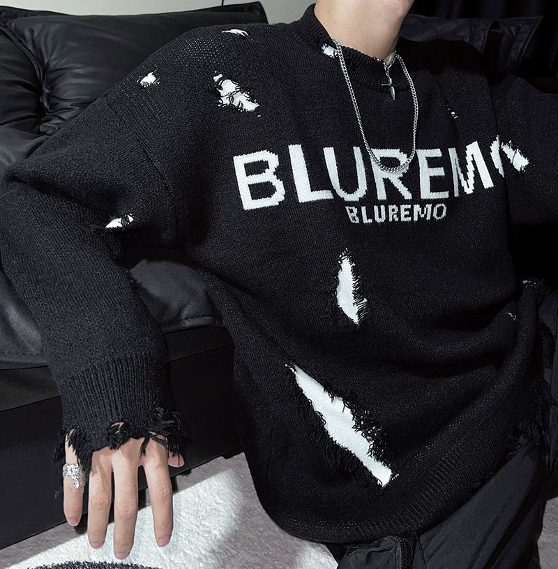 Static Slash Shred-Knit Sweater