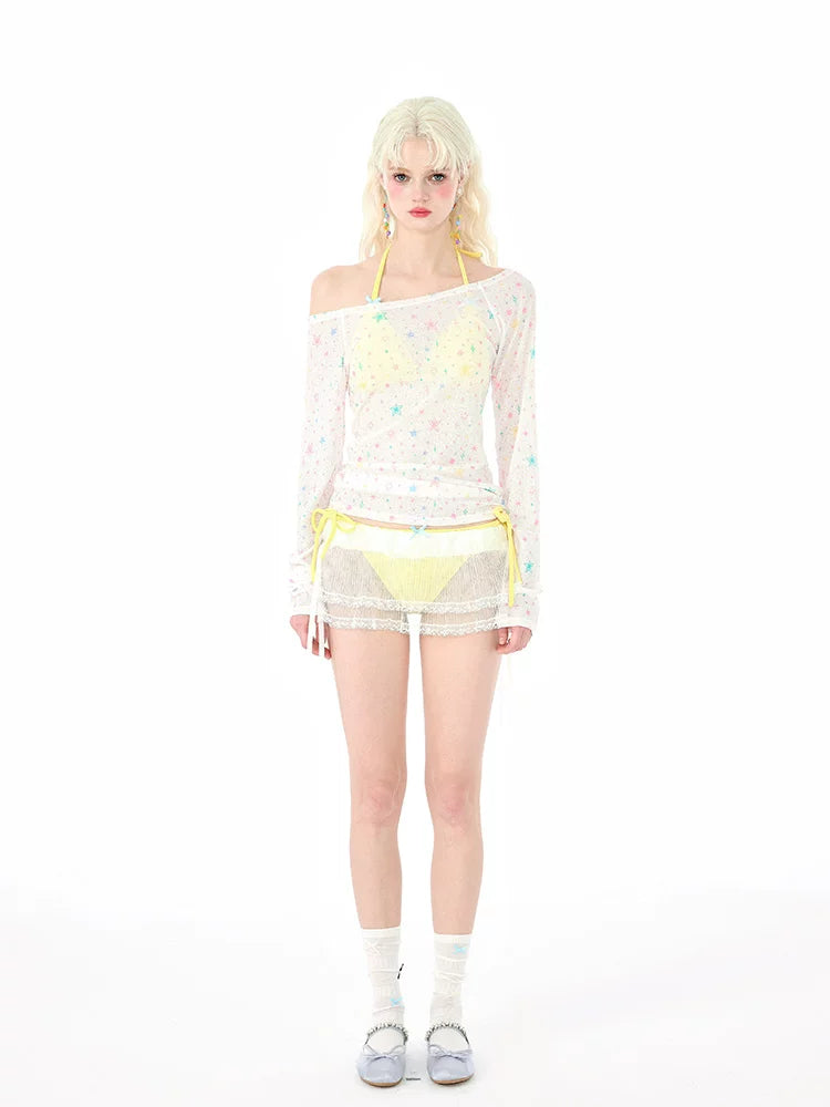 Starlight Sherbet Mesh Bikini Set