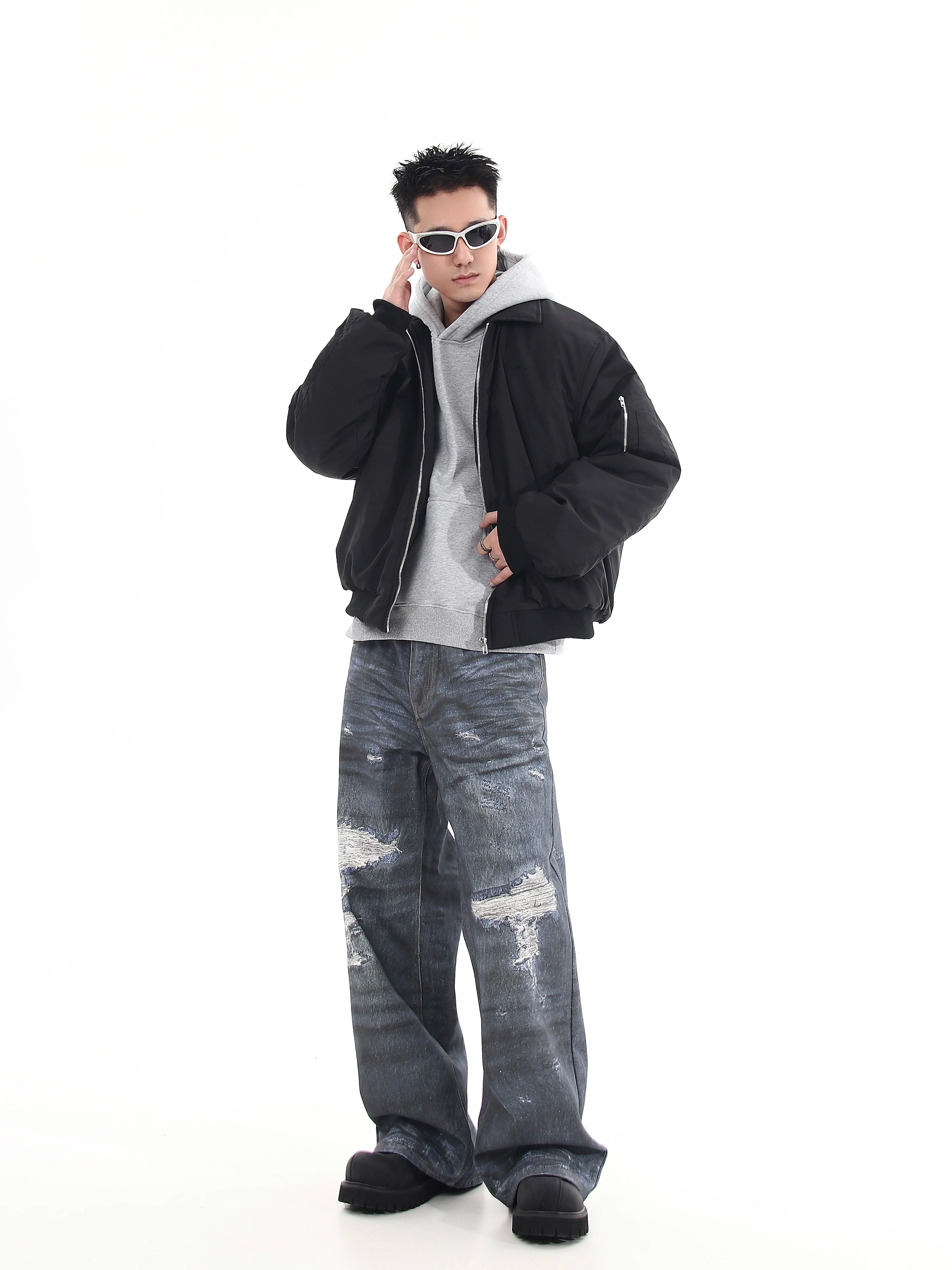 Harborline Ember Zip Bomber Jacket