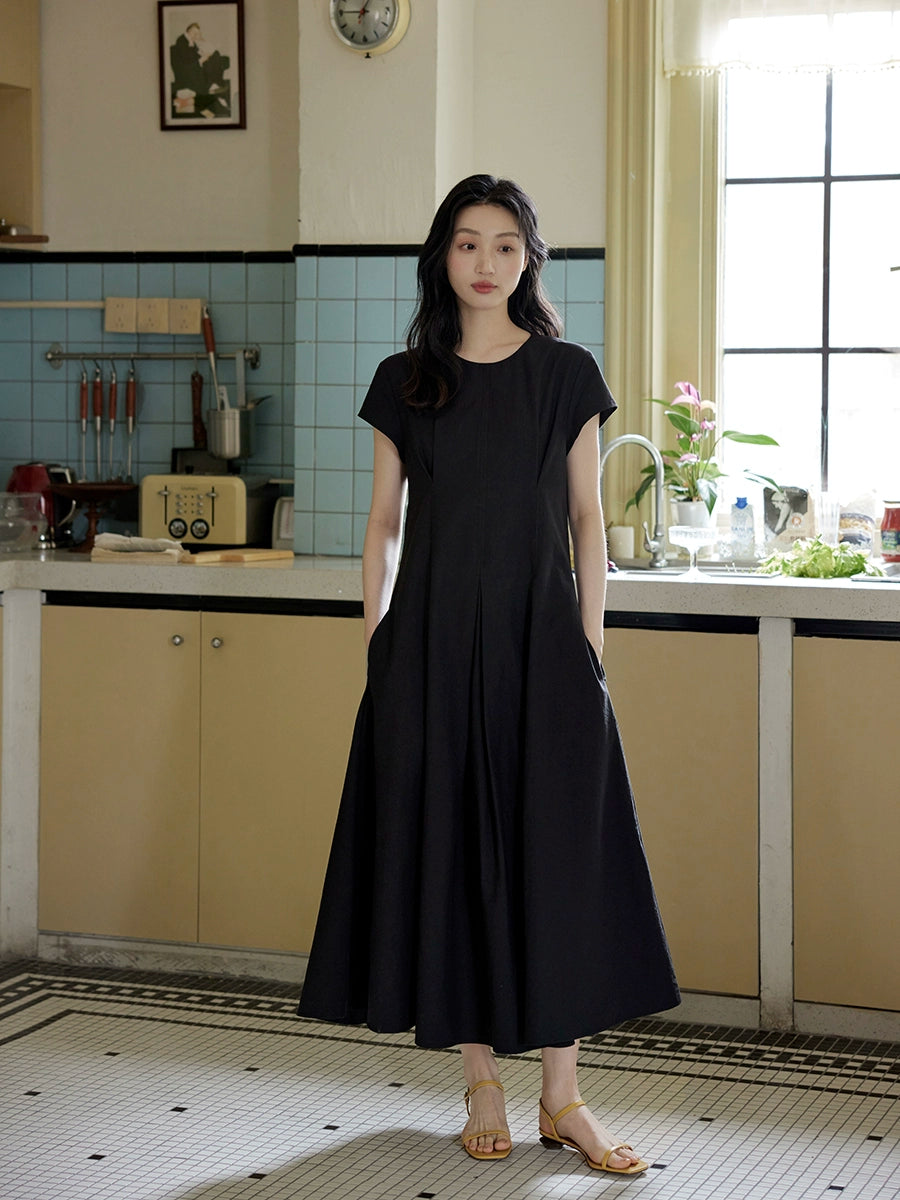 Short-Sleeve Maxi Dress