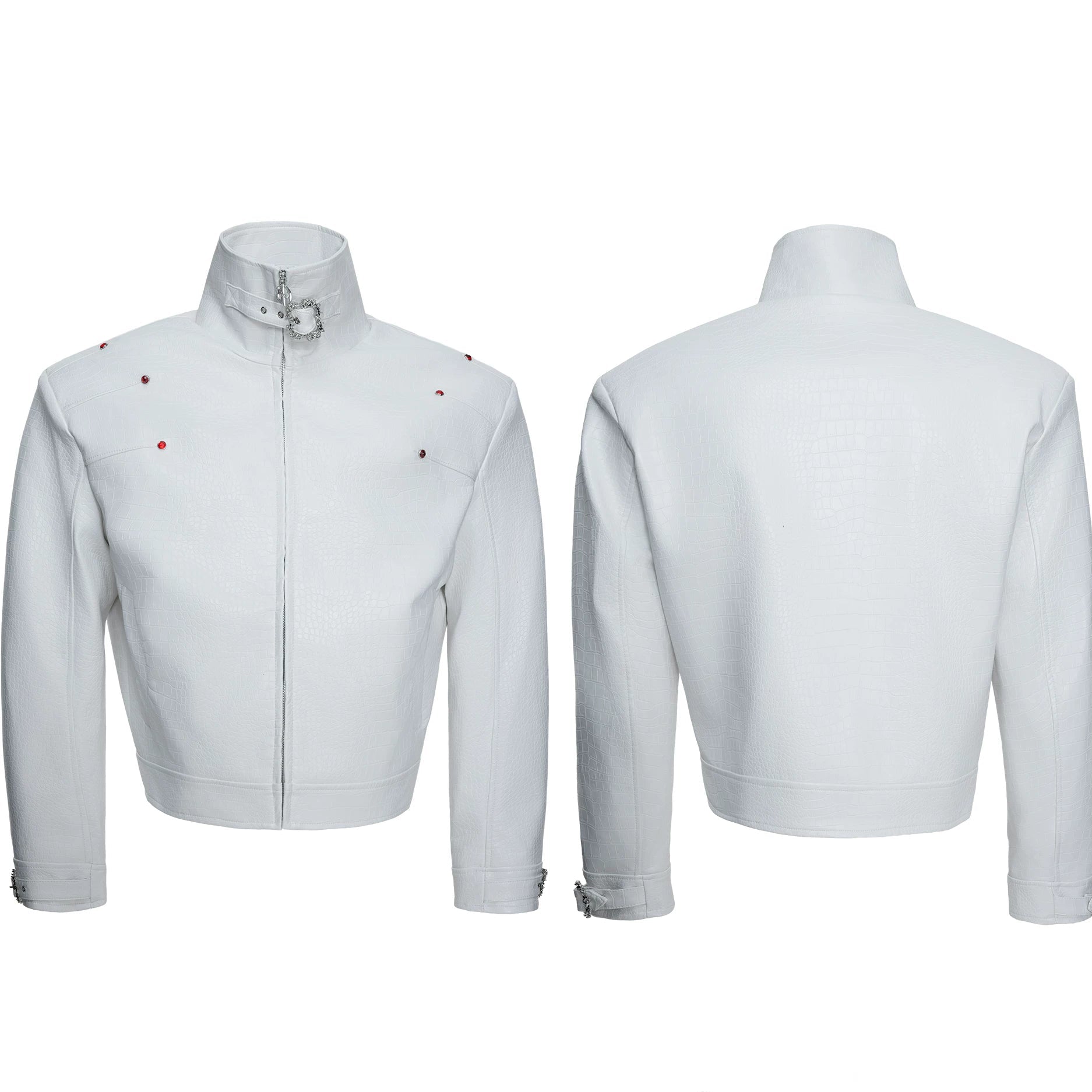 Obsidian Scale Moto Leather Jacket